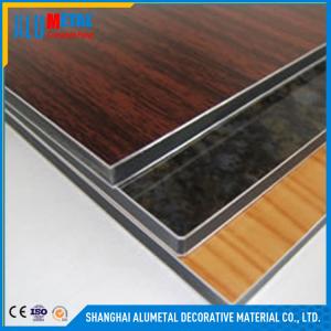 Wholesale 2 / 3 / 4 / 5 / 6mm Fireproof Wooden Aluminum Composite Panel Sheet FEVE from china suppliers