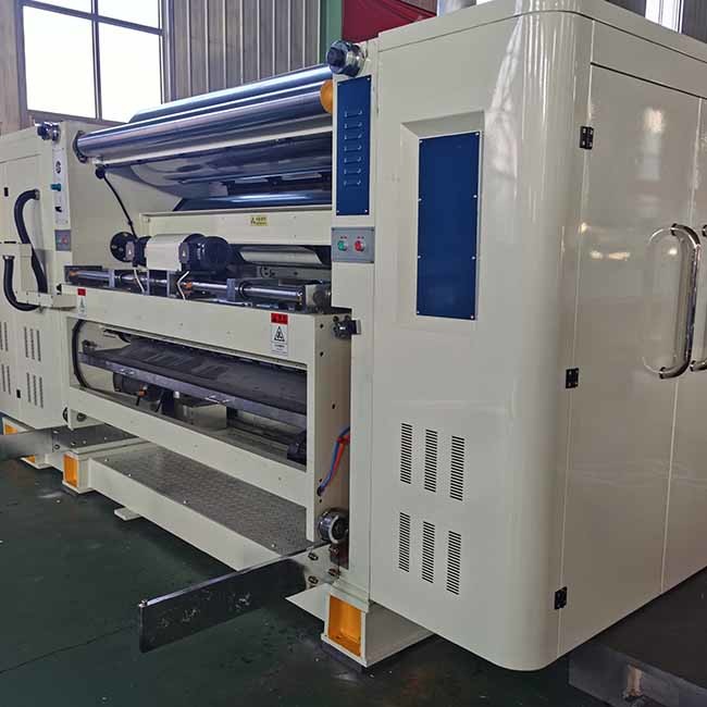 120m/Min Corrugated Board Production Line , 380V Cassette Corrugated Single Facer Machine