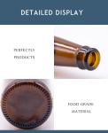 Luxury Empty Clear Amber Or Brown Glass Storage Bottles 330ml For Beverage Beer