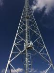Q235 Steel GSM RRU Electric Transmission Tower