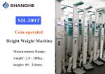 Coin Vending Digital Body Weight Scale With Height Rod , High Print Speed Body