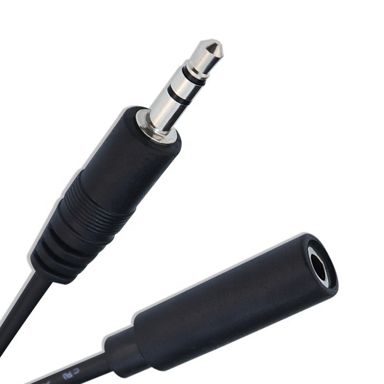 1m 3m 5m 3 Poles Trs Male to Female 3.5mm Audio Jack Cable