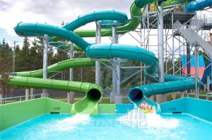 Wholesale Water Park Inner Tube Water Slide Fiberglass Enclosed Spiral Water Slides from china suppliers