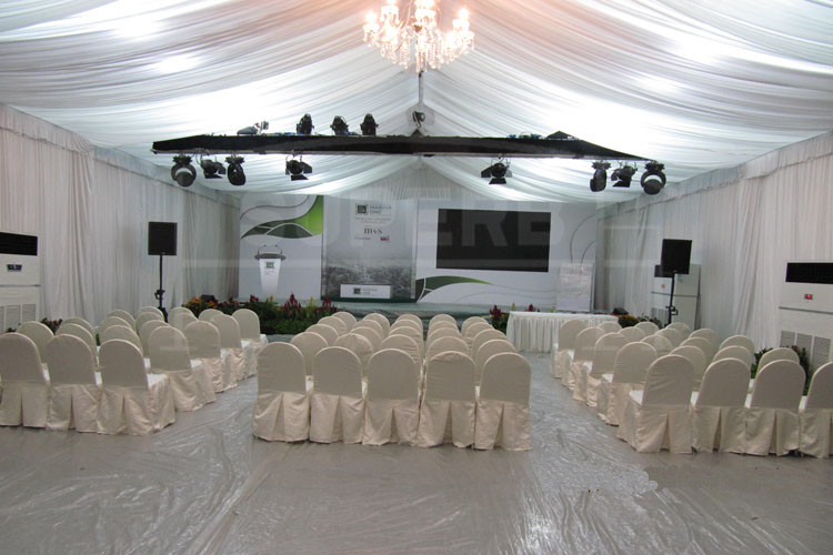 400 People Outdoor Transparent Wedding Marquee Tent Waterproof PVC Fabric