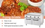 Stainless Steel Gas Restaurant Cooking Equipment 1.29/1.92Kg/h LPG/NG Consumptio