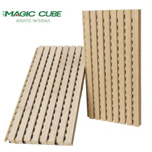 Wholesale Factory Direct Supply Wall Interior Customize v grooved mdf panel for Soundproofing from china suppliers