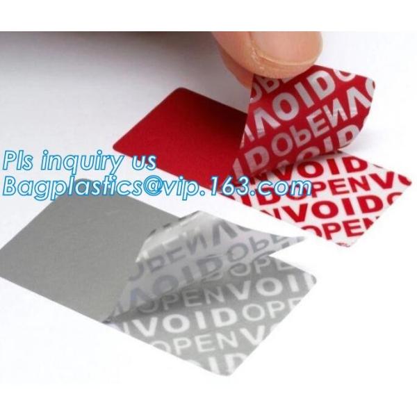 VOID Material Warranty Void Non Removable Labels,Tamper Evident Honeycomb