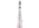 40m Telecommunication Steel Tower , Monopole Antenna Tower