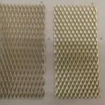 Brass 0.3mm Thick Expanded Metal Wire Mesh Diamond Hole