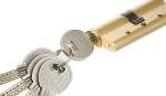 Standard High Security Euro Cylinder Locks With Knob 3 Brass Computer Keys