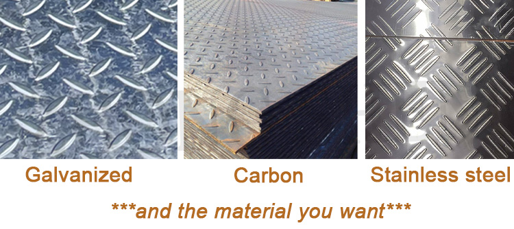 Galvanized Surface Treatment A36 Checkered Carbon Steel Plate 1500mm Width and 2-8mm Thickness for Metal Roofing
