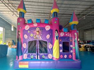 Wholesale Commercial New Design Inflatable Castle Disney Princess Cartoon Inflatable Bouncy House With Slide Funny Jumping House from china suppliers