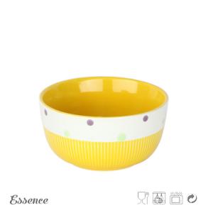 Wholesale Colorful Ceramic Cereal Bowls 6 Inch For Cafe / Restaurant Microwave Safe from china suppliers