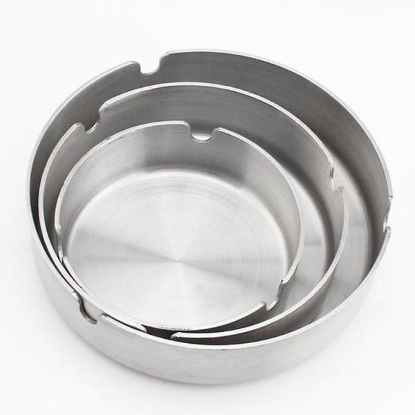 Round/ Stainless Steel Ashtray Ashtrays for Outdoors and Home/Car Ash Tray for