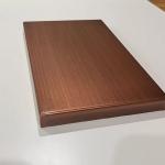 Metallic Paint Brushed Copper Aluminum Solid Panel 150x200x20mm