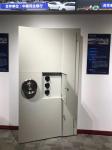 Single Leaf Width 1000mm Depth 300mm Steel Vault Door For Bank