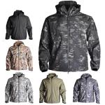 Soft Shell Custom Outdoor Clothing , Mens Tactical Jacket Heat Preservation