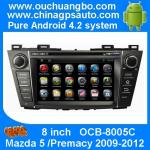 Ouchuangbo Car DVD Video Player Android 4.2 for Mazda 5 /Premacy 2009-2012 GPS