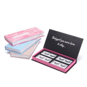 Wholesale Luxury Printed Eyelash Packing Boxes With Magnetic Closure custom design from china suppliers