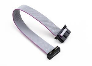 Wholesale 2 * 07 Ways IDC / DIP Flat Ribbon Cable Assembly With Butterfly Hook from china suppliers