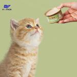 D73x44mm Empty 85g Metal Round Tin Can 180ml For Oil Tuna Fish Wet Pet Food
