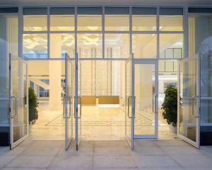Wholesale Office Glass Pivot Floor Spring Door Commercial Design System from china suppliers