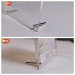 Hot Sale Freestanding Double Sided Acrylic Photo Frame with Stand Exhibition