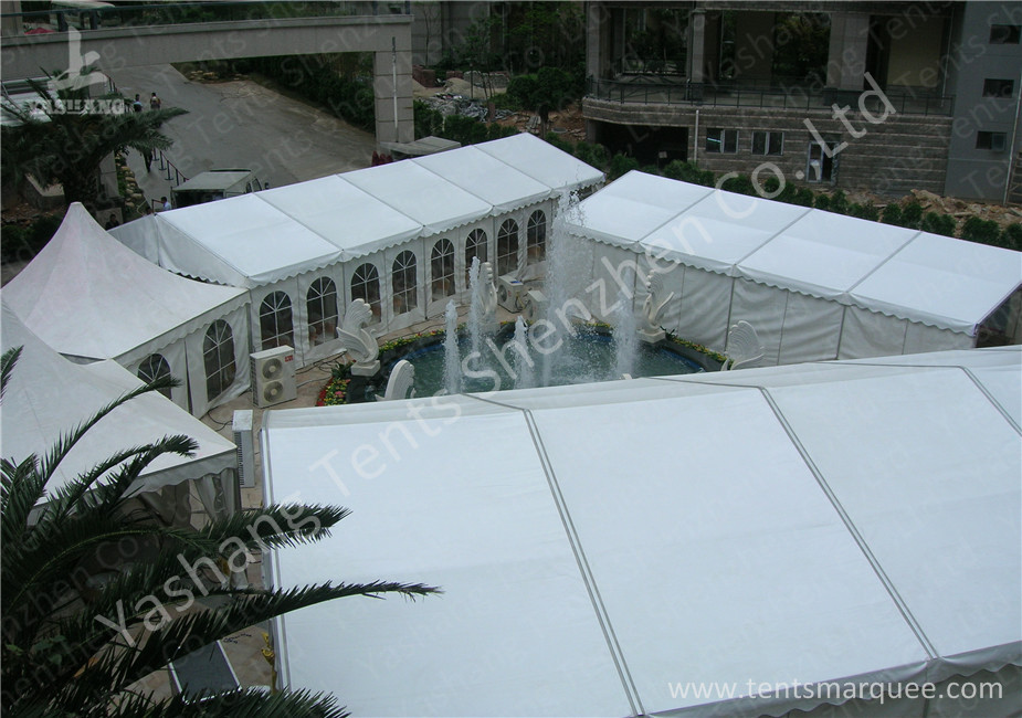 6M Modular Design Commercial Event Tents , Outdoor Event Canopy With Soft PVC Windows
