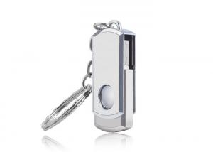 Wholesale High Read / Write Speed USB Memory Disk , Swivel USB Flash Drive With Keyring from china suppliers