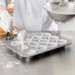 RK Bakeware China Foodservice NSF Mini Crown Cake Pan Square Muffin Cupcake