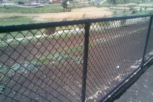 Wholesale Black PVC Coated Chain Link Panels/Cyclone Fence 1.8m*10m*50mm*50mm from china suppliers