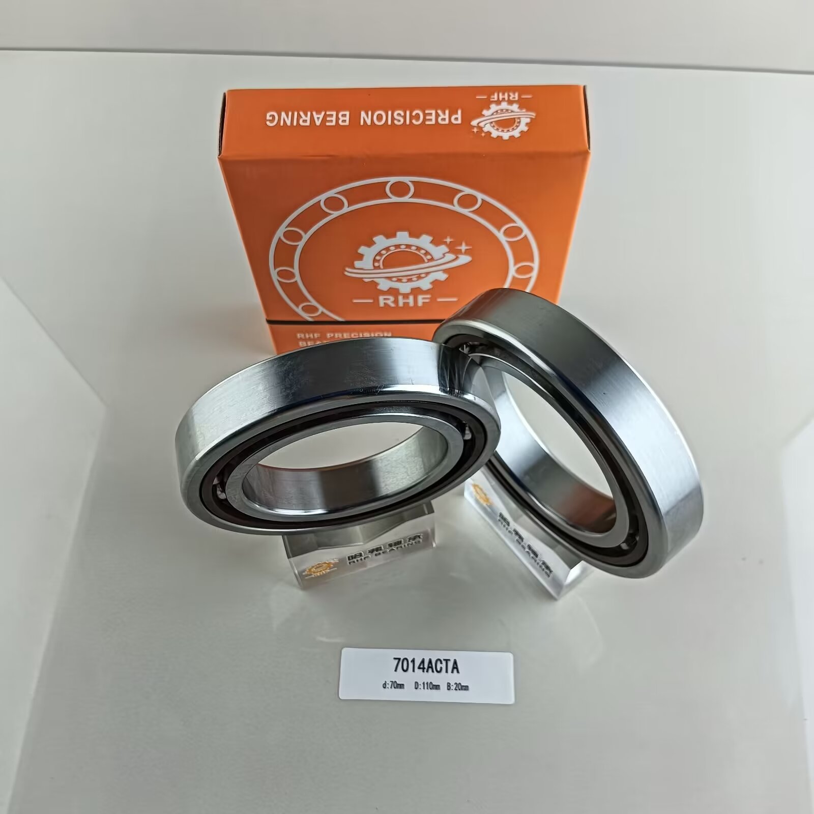 Single Row 46114 Angular Contact Ball Bearing 70*110*20mm 7014AC for Heavy Machinery