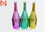 wholesale frosted flint glass customized wine bottles