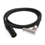 XLR 3 Pin Male to Right Angle Lemo 2B 8 Pin 24V Power Cable for ARRI Alexa Mini