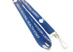 Deep Blue Requested Breakaway Neck Lanyards , Screen Printed Lanyards For Women