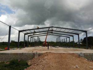 Wholesale Gable Frame Metal Structure Building , Prefabricated Steel Structure Construction from china suppliers