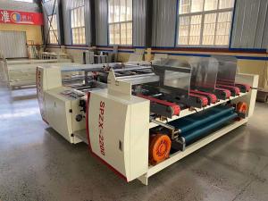 China Pneumatic Double Piece Corrugated Carton Box Folder Gluer Machine on sale