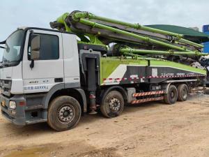 Wholesale Hydraulic Concrete Boom Pump 2018 Zoomlion 56m Concrete Pump Truck with Mercedes Benz Chassis Heavy Equipment from china suppliers