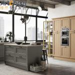 American Style Luxury Design Solid Wooden Kitchen Cabinets with Kitchen Pantry
