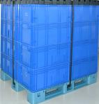 600x400x147mm Heavy Duty HDPE Plastic PP Box For Auto Parts Promotion