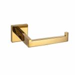 Metal Wall Mount Toilet Paper Holder Polished Golden Toilet Roll Hanger