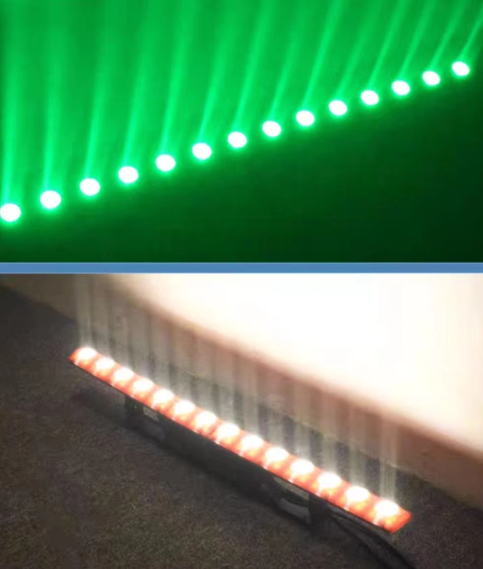 Led 4in1 Bar Effect Background Light DJ Swing Beam Light for Bar 12*5W RGBW Full Color 90 80 12 Pieces of 3 in 1 Chameleon 50000