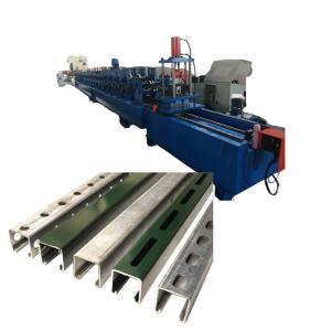 Wholesale Galvanized Steel Unistrut Channel Roll Forming Machine Z350 2.0-2.5mm P1000 from china suppliers