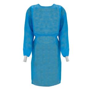 Wholesale Bacterial Proof Blue Elastic Cuff Hospitals Fluid Repellent Gowns from china suppliers