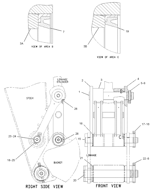 4I-6718 4I6718 Bushing Excavator Spare Parts Fit For 3196 C13 365B