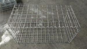 Wholesale 2.5mm-6.0mm Welded Gabion Box Gabion Mesh Cage With Spirals Locking Pins And Stiffener from china suppliers