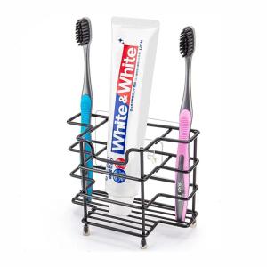Wholesale Wall Mount 304 Stainless Steel Toothbrush Holder Bathroom Accessories Organizer Black for Bathroom from china suppliers
