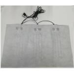 Carbon Fiber Heating Pad 31x49cm Rechargeable Micro USB Plug For Seat Cushion