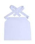 245 GSM Unisex White Half Apron Chef Uniform Antimicrobial Wrinkle-free