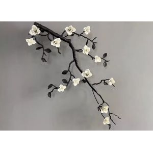 Buy cheap Hotel Elegant Magnolia Flower Ceramic And Copper Villa Lamp Hotel Chanderlier from wholesalers